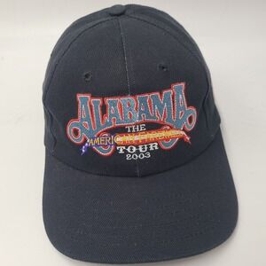Vintage Alabama Band Hat Strapback Black The American Farewell Tour 2003 Country